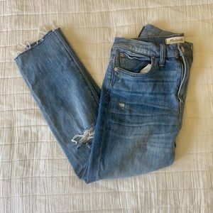 Madewell High Rise Slim Boyjean